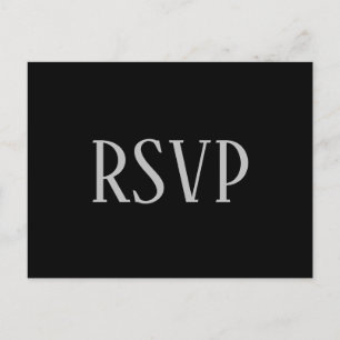 Eenvoudig B&G-ontwerp - RSVP/ Dinerkeuzes Briefkaa Briefkaart