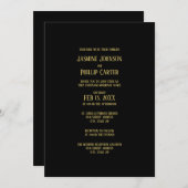 Eenvoudig B&G-ontwerp - Weddenschap/uitnodiging to Kaart (Voorkant / Achterkant)