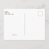 Eenvoudig Baby shower B/W-fotoblauw Uitnodiging Briefkaart (Achterkant)