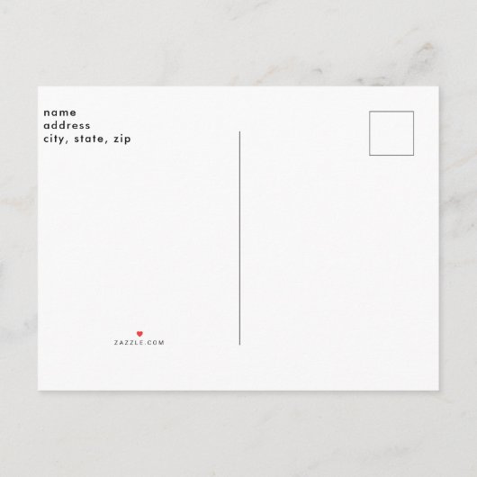 Eenvoudig Baby shower B/W-fotoblauw Uitnodiging Briefkaart (Achterkant)