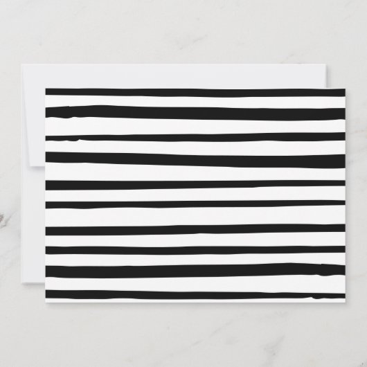 Eenvoudig Baby shower Bedankkaart (Achterkant)