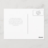 Eenvoudig Baby shower Bedankt Modern Grey Footprin Briefkaart (Achterkant)