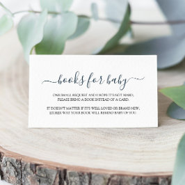 Eenvoudig Baby shower Boek voor Baby Informatiekaartje