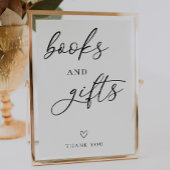 Eenvoudig Baby shower Boeken en Geschenken Teken Poster
