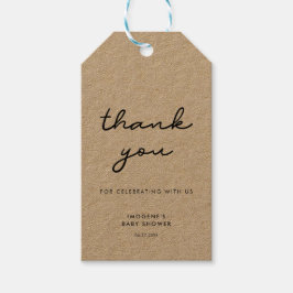 Eenvoudig Baby shower Cadeaulabel