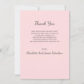 Eenvoudig Baby shower dank u Bedankkaart (Voorkant)