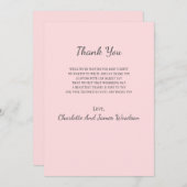 Eenvoudig Baby shower dank u Bedankkaart (Voorkant / Achterkant)