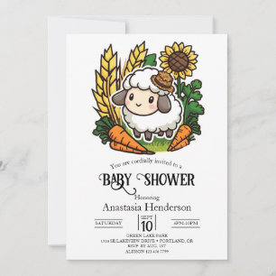 eenvoudig  Baby shower Kaart