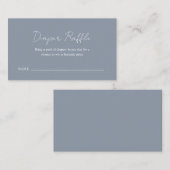 Eenvoudig Baby shower met blauwe tong Informatiekaartje (Voorkant / Achterkant)