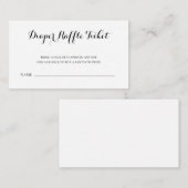 Eenvoudig Baby shower met elegante taperries Informatiekaartje (Voorkant / Achterkant)