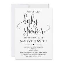 Eenvoudig Baby shower Modern minimalist mam