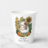 eenvoudig  Baby shower Papieren Bekers (Voorkant)