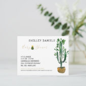 Eenvoudig Baby shower van Cactus Nongender Aankondigingskaart (Staand voorkant)