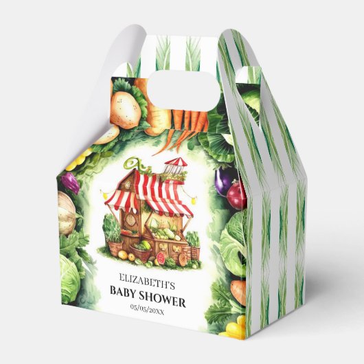 Eenvoudig Baby shower van de markt van de aardappe Bedankdoosjes (Voorkant Zijde)