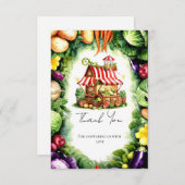 Eenvoudig Baby shower van de markt van de aardappe Bedankkaart (Voorkant / Achterkant)