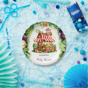 Eenvoudig Baby shower van de markt van de aardappe Papieren Bordje