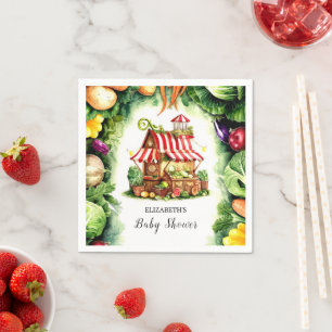 Eenvoudig Baby shower van de markt van de aardappe Servet