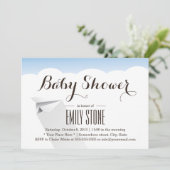 Eenvoudig Baby shower vliegpapier Kaart (Staand voorkant)