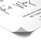 Eenvoudig Baby shower voor baby's met hart Poster (Hoek)