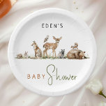 Eenvoudig Baby shower voor bosdieren Papieren Bordje<br><div class="desc">Introductie van onze eenvoudige bosdieren baby showers papieren borden, ideaal voor een leuk en grillig feest! Met een waterverf bos verhaal thema met schattige wezens zoals een vos, konijn, en herten, het is geweldig voor een gender-neutraal douchen. Dit op bohemien geïnspireerde ontwerp zet een zoete en eenvoudige scène neer met...</div>