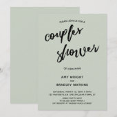 Eenvoudig Baby shower voor handschriftencoupes Kaart (Voorkant / Achterkant)