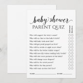 Eenvoudig Baby shower wie zal ouderquiz Kaart (Voorkant / Achterkant)