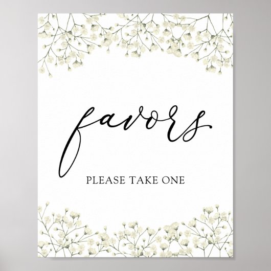 Eenvoudig Baby's Adem Favorietjes Bord Poster (Voorkant)