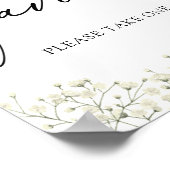 Eenvoudig Baby's Breath Favor Teken Poster (Hoek)