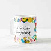 Eenvoudig babysitten koffiemok (Voorkant links)