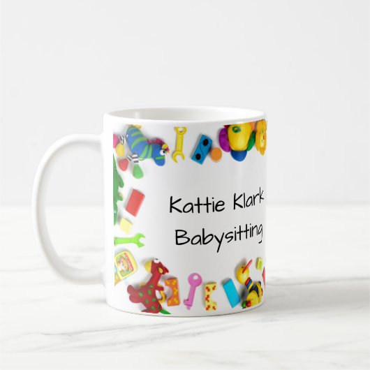 Eenvoudig babysitten koffiemok (Links)