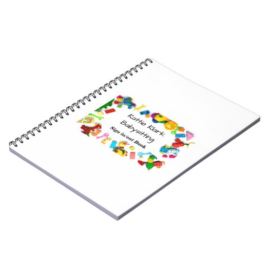 Eenvoudig babysitten notitieboek (Linkerzijde)