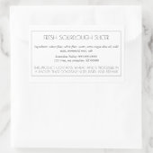 Eenvoudig  baklabel rechthoekige sticker (Tas)