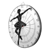 Eenvoudig Ballet Zwart Wit Ballerina Dartbord (Voorkant Rechts)