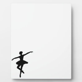 Eenvoudig Ballet Zwart Wit Ballerina Fotoplaat