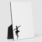 Eenvoudig Ballet Zwart Wit Ballerina Fotoplaat (Zijkant)