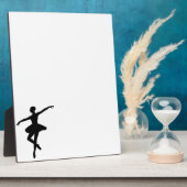 Eenvoudig Ballet Zwart Wit Ballerina Fotoplaat (Zijkant)