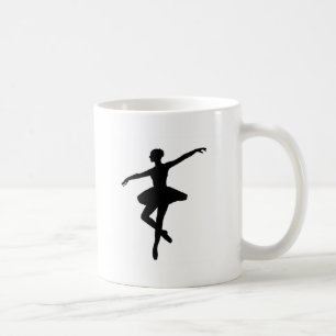 Eenvoudig Ballet Zwart Wit Ballerina Koffiemok
