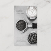 Eenvoudig  Barista Beans Coffee-programma Klantenkaartje (Voorkant)