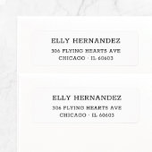 Eenvoudig Basic Typewriter 11 retouradres Etiket