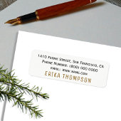 Eenvoudig Basic Wit Etiket