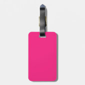 Eenvoudig Basis (Roze) Bagagelabel (Achterkant verticaal)