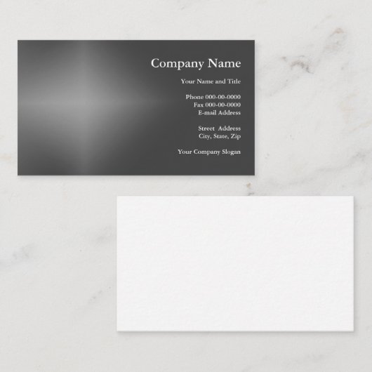 Eenvoudig basis Visitekaartje (Voorkant / Achterkant)