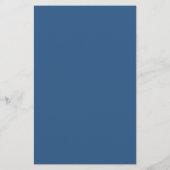 Eenvoudig Basisch Briefpapier met Marineblauwe Ran (Achterkant)