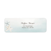 Eenvoudig Basy Blauw Rendement aanpassen Adres Etiket (Voorkant)