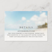 Eenvoudig batchhuwelijk informatiekaartje (Voorkant)