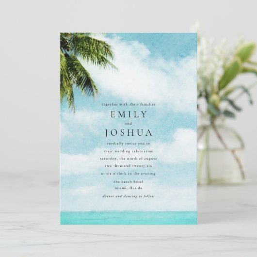 Eenvoudig batchhuwelijk kaart (Staand voorkant)