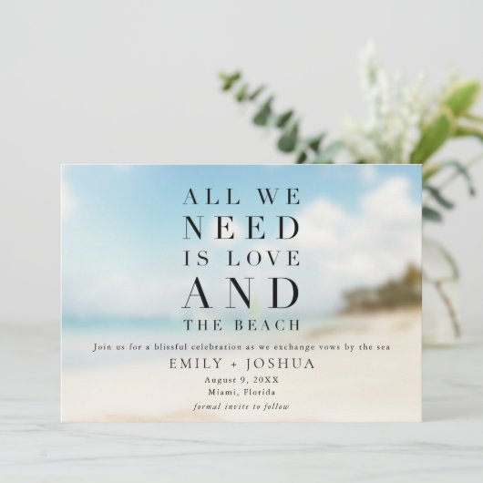 Eenvoudig batchhuwelijk save the date (Staand voorkant)