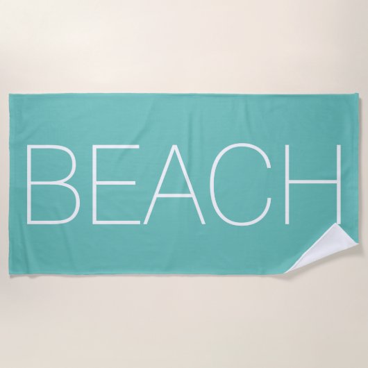 Eenvoudig beachy Beach Towel Strandlaken (Voorkant)