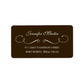 Eenvoudig Beauty Address Label (grijs) (Voorkant)