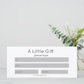 Eenvoudig Beauty Salon Makeup Custom Cadeaucertifi (Staand voorkant)